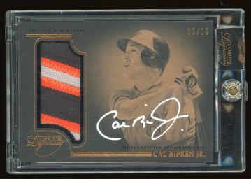 2014 Topps Dynasty Cal Ripken Jr. Patch Auto 