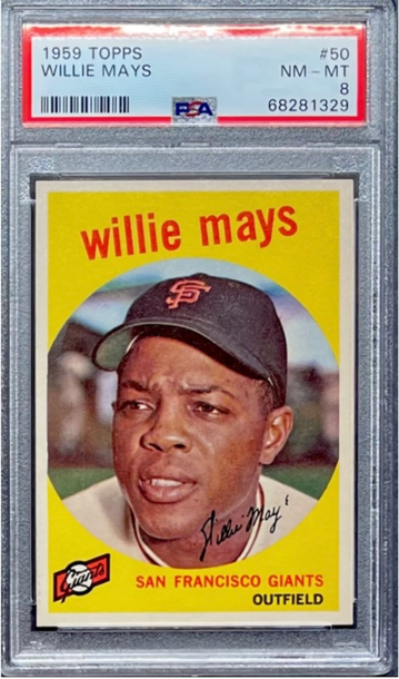 1959 Topps Willie Mays PSA 8 Beauty!!!