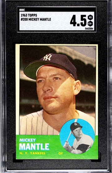 1963 Topps Mickey Mantle SGC 4.5