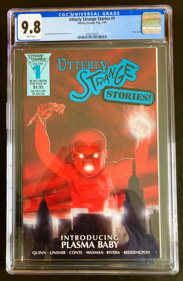 Utterly Strange Stories 1 CGC 9.8 White 1st Plasma Baby 1991 Only 9.8 on Census