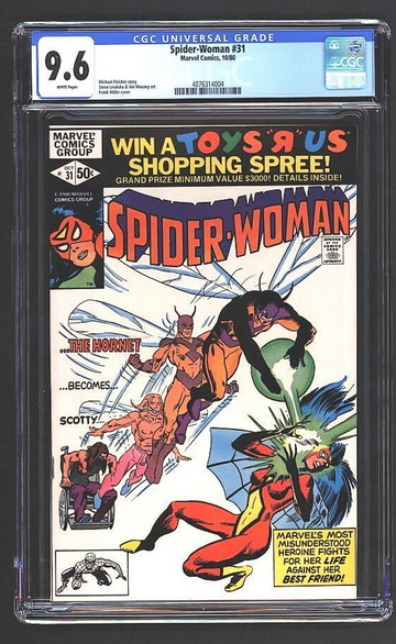 Spider-Woman #31 CGC 9.6 Frank Miller Cover 1980 (only 5 9.8 & 6 9.6 on census)
