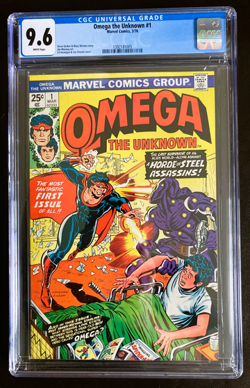 Omega The Unknown 1 CGC 9.6 WP 1st Appearance Marvel 1976
