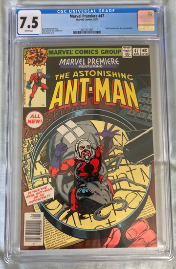 Marvel Premiere #47 CGC 7.5 WP 1st Appearance Scott & Cassie Lang! ANT-MAN! 4/79