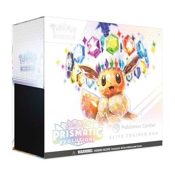 Pokémon Prismatic Evolutions Pokémon Center Exclusive elite trainer box