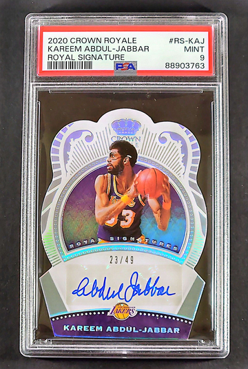 POP 3! Kareem Abdul-Jabbar Auto 2020 Panini Crown Royale Royal Signatures /49