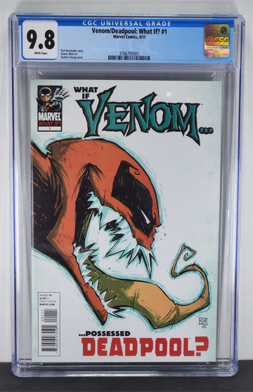 What If Venom Possessed Deadpool #1 CGC 9.8 White Pages Skottie Young 2011 Marvel