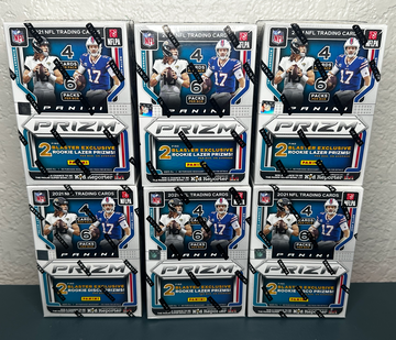 6x NFL 2021 Prizm Football Blaster Boxes