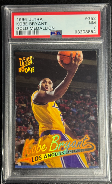 1996 Ultra Gold Medallion #G52 Kobe Bryant Rookie RC PSA 7