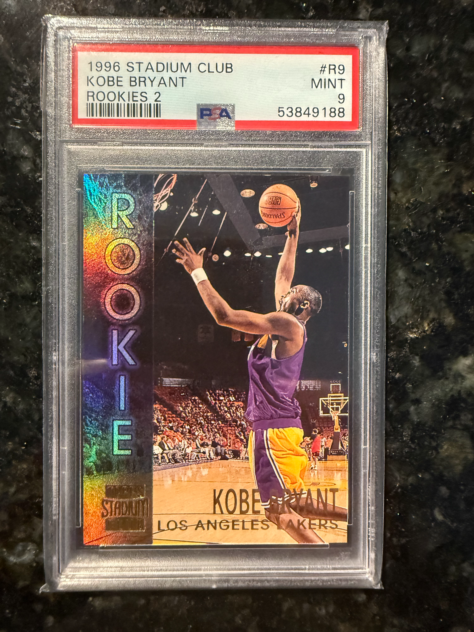 1996 Stadium Club Kobe Bryant Rookies 2 #R9 PSA 9 | Card Ladder