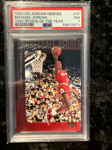 1994 Upper Deck Jordan Heroes ROY #37 PSA #7 Michael Jordan