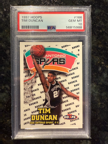 1997 Hoops #166 Tim Duncan PSA 10