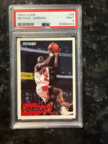 1993 Fleer Michael Jordan #28 PSA 9