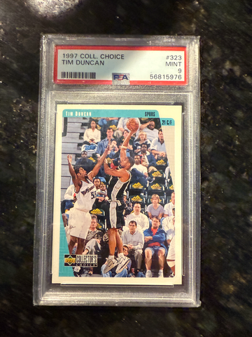 1997 Collectors Choice #323 Tim Duncan PSA 9