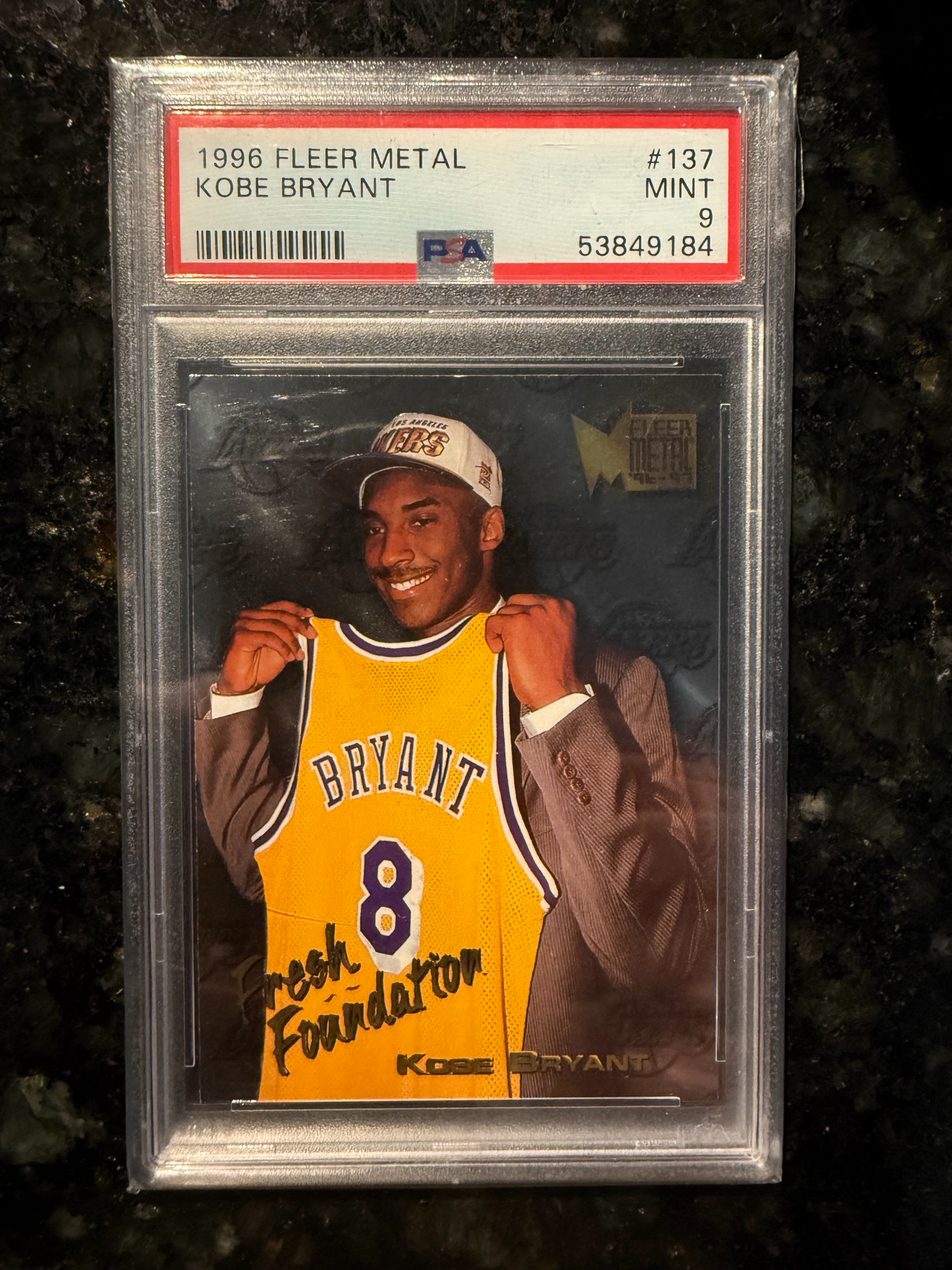 1996 Metal Kobe Bryant Base (Fresh Foundation) #137 PSA 9 | Card