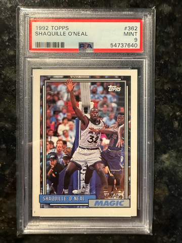 1992 Topps #362 Shaquille O'Neal PSA 9