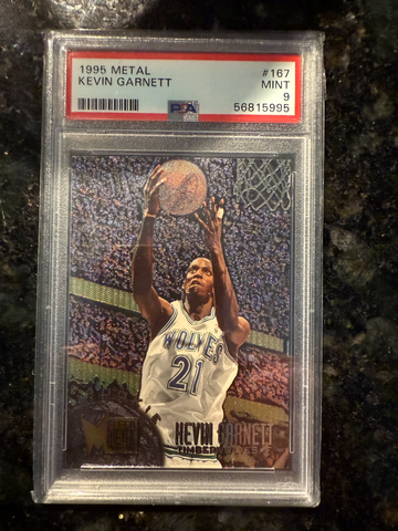 1995 Metal #167 Kevin Garnett PSA 9