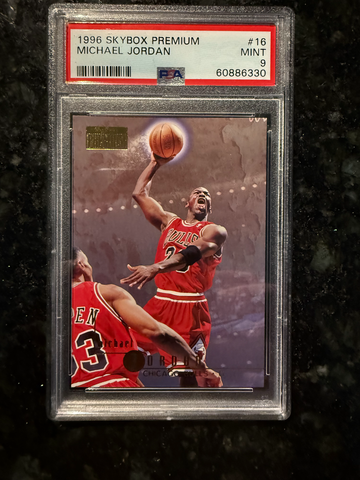 1996 Skybox Premium #16 Michael Jordan PSA 9