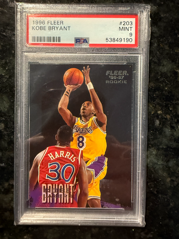 1996 Fleer #203 Kobe Byrant PSA 9