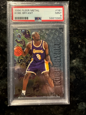 1996 Fleer Metal #181 Kobe Byrant PSA 9