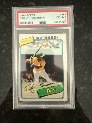1980 Topps #482 Rickey Henderson PSA 6