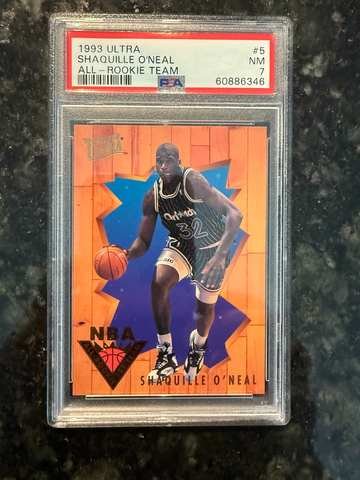 1993 Ultra All Rookie Team Shaquille O'Neal #5 PSA 7