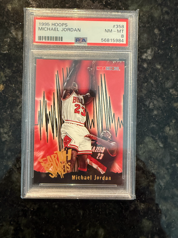 1995 Hoops Michael Jordan #358 PSA 8
