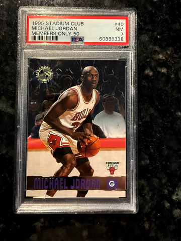 1995 Stadium Club Members Only 50 Michael Jordan #40 PSA 7