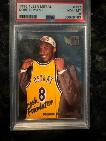 1996 Fleer Metal Kobe Bryant #137 PSA 8