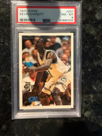 1995 Topps Kevin Garnett #237 PSA 8