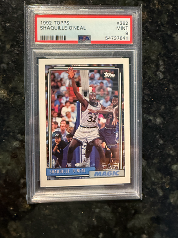 1992 Topps #362 Shaquille O'Neal PSA 9