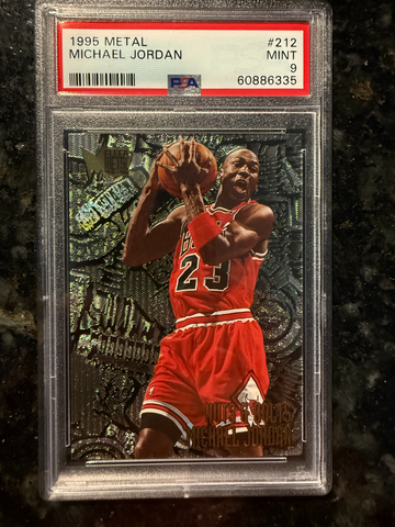 1995 Metal Michael Jordan #212 PSA 9