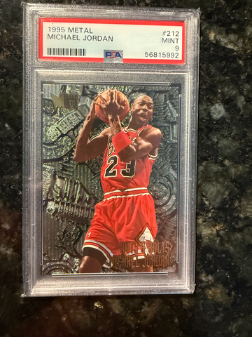 1995 Metal Michael Jordan #212 PSA 9