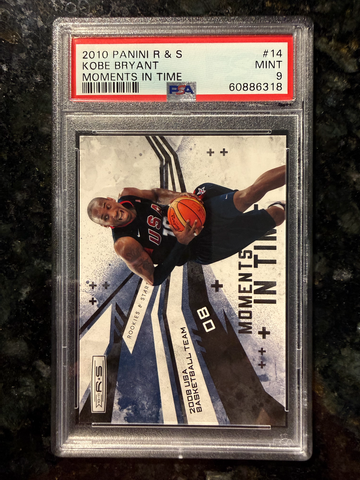 2010 Panini Kobe Bryant Moments in Time #14 PSA 9