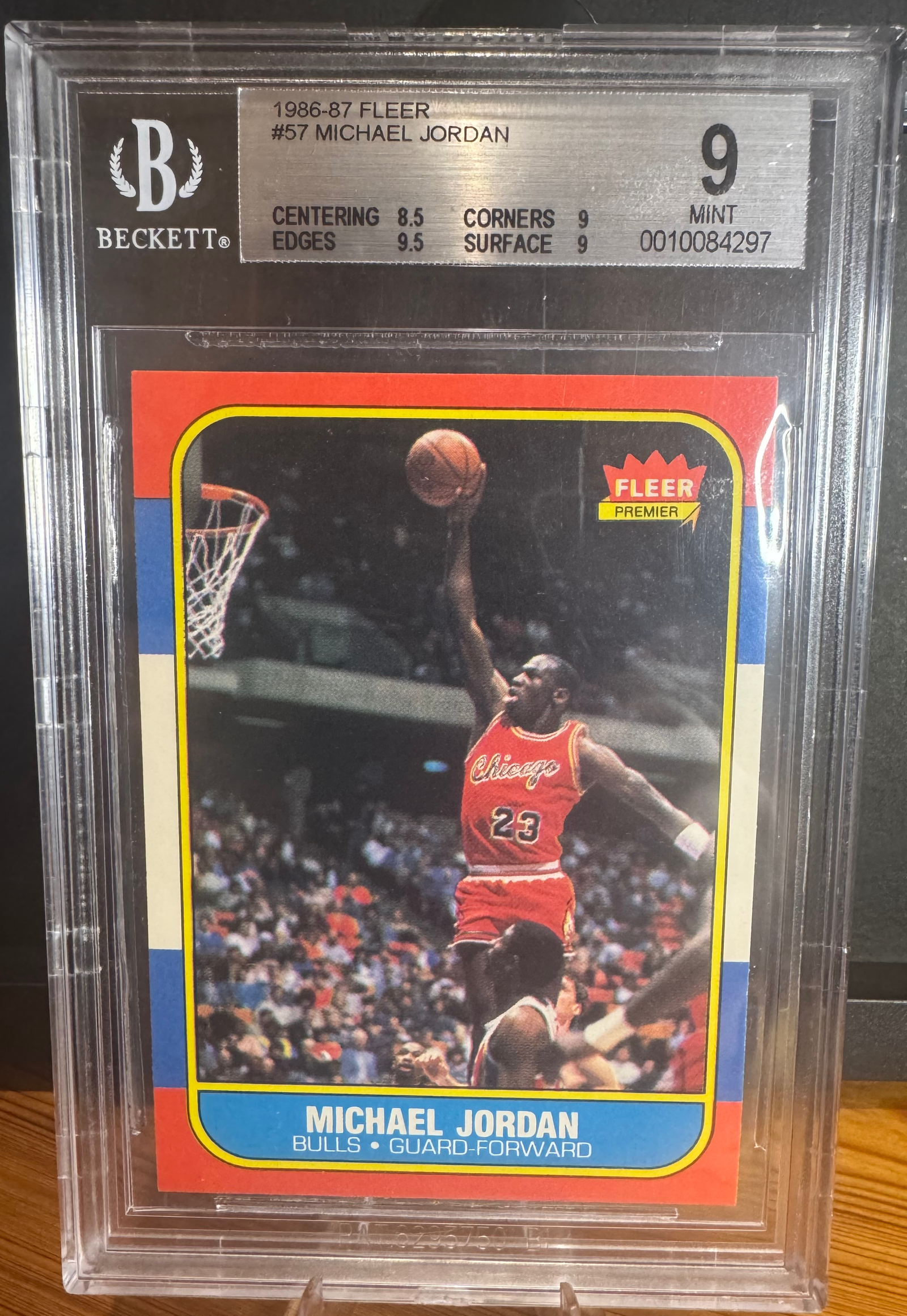 1986 Fleer Michael Jordan Base #57 BGS 9 | Card Ladder