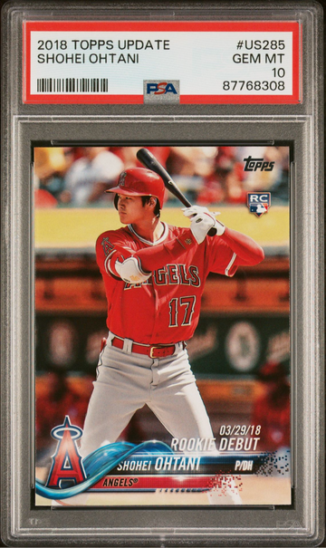 2018 Topps Update #US285 Shohei Ohtani Angels RC Rookie PSA 10 GEM MINT