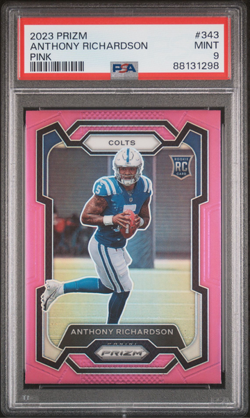 2023 Panini Prizm #343 Anthony Richardson Pink PSA 9 RC Rookie