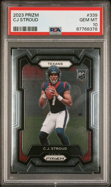 2023 Panini Prizm Rookies CJ Stroud #339 PSA 10 GEM MT Rookie RC