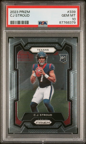 2023 Panini Prizm Rookies CJ Stroud #339 PSA 10 GEM MT Rookie RC