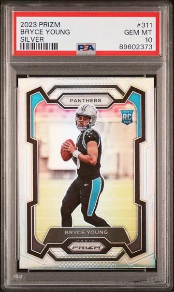 2023 Panini Prizm Bryce Young Silver #311 Panthers PSA 10 Gem Mint Rookie