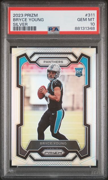 2023 Panini Prizm Bryce Young RC Silver Rookie #311 PSA 10 GEM MINT Panthers