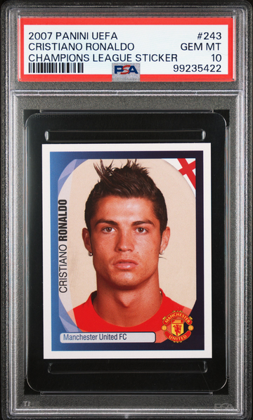 2007 Panini Champions League Cristiano Ronaldo PSA 10 