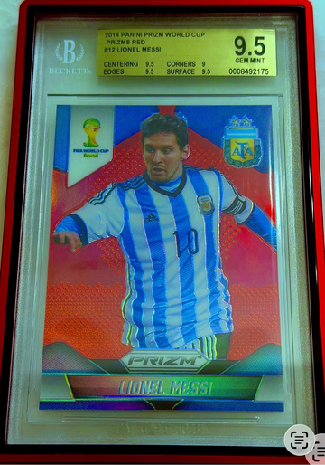 🐐 2014 Prizm Red /149 Lionel Messi World Cup Gem Mint BGS 9.5 no 10 (Pop 13)
