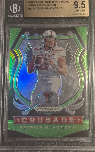 2020 Panini Prizm Draft - [Base] - Neon Orange Prizm #80 Crusade - Patrick Mahomes II