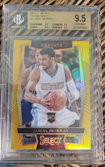 2016 Jamal Murray Prizm True GOLD #4 RC BGS 9.5