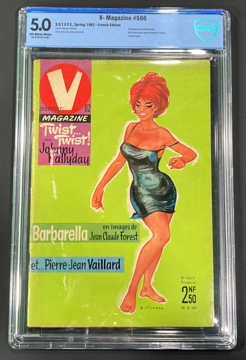 V Magazine #566 Spring 1962 1st BARBARELLA appearance! Only one for sale anywhere!