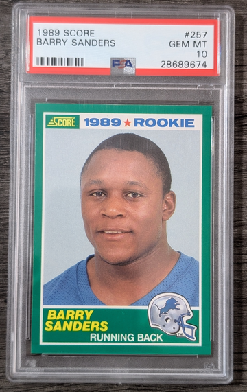 1989 Score Barry Sanders Rookie #257 PSA 10