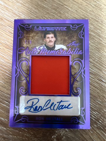 Ron Hextall Autograph Patch Game Used 