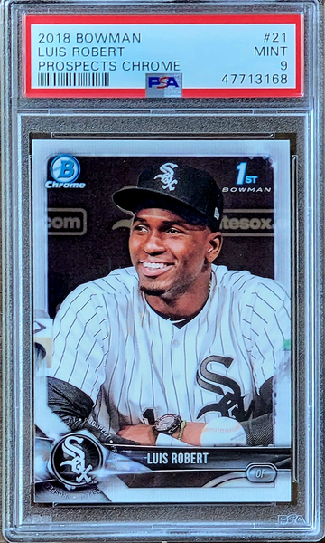 2018 LUIS ROBERT Topps Bowman 1st Chrome Prospects PSA 9 Rookie RC #21 #BCP21