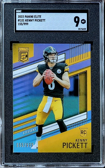 2022 KENNY PICKETT /999 Panini Donruss Elite GOLD FOIL SGC 9 POP 2 Rookie #101