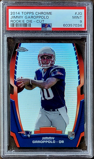 2014 JIMMY GAROPPOLO Topps Chrome Die-Cut REFRACTOR PSA 9 Rookie RC #JG LOW POP